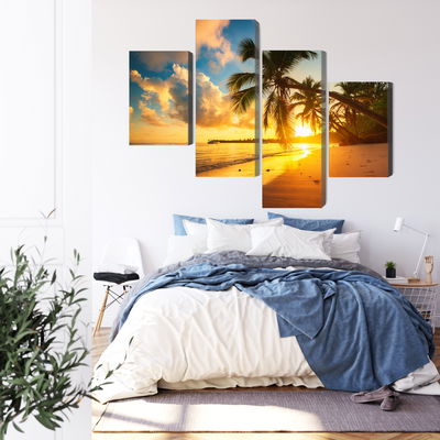 Ljuddämpande tavla - Tropical beach in punta