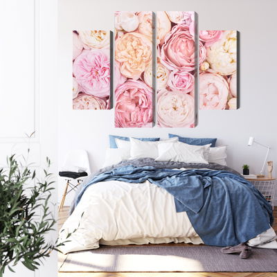 Ljuddämpande tavla - Blooming flowers in pastel