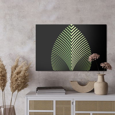 Ljuddämpande tavla - Abstract leaves pattern