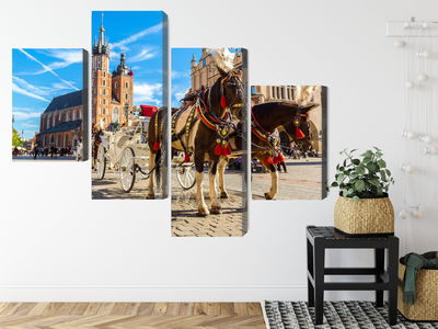 Ljuddämpande tavla - Horse carriages