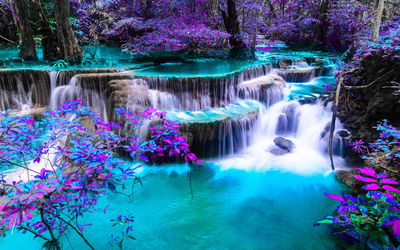 Ljuddämpande tavla - Huay mae khamin waterfall