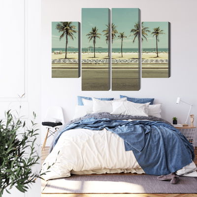 Ljuddämpande tavla - Palm trees on the ipanema