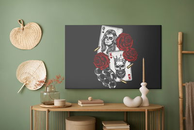 Ljuddämpande tavla - Death cards