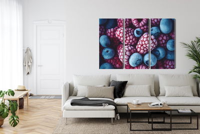 Ljuddämpande tavla - Frozen blueberries