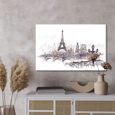 Ljuddämpande tavla - Beautiful city Paris