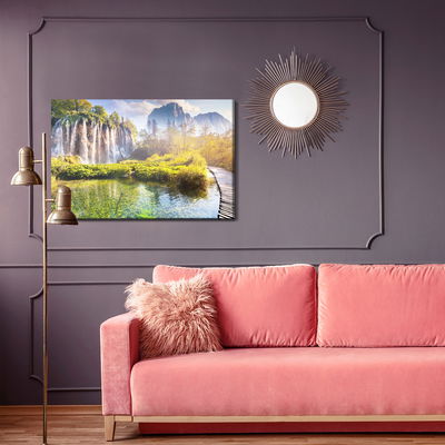 Ljuddämpande tavla - Great waterfall in Croatia