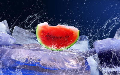 Ljuddämpande tavla - Watermelon on ice