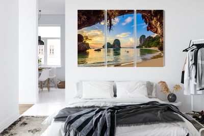 Ljuddämpande tavla - Sunset on a beach in thailand