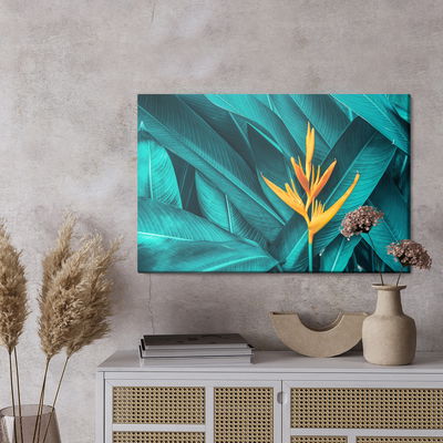 Ljuddämpande tavla - Orange flower