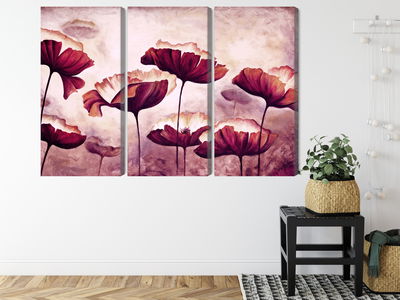 Ljuddämpande tavla - Poppies as painted