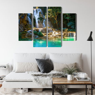 Ljuddämpande tavla - Kuang si waterfall