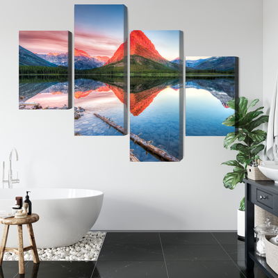 Ljuddämpande tavla - Swiftcurrent lake in the Usa