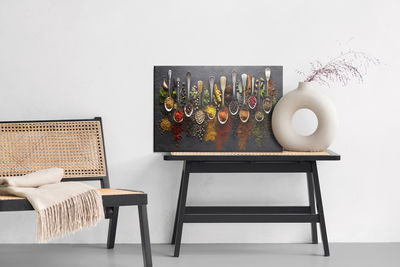 Ljuddämpande tavla - Spoon with herbs and spices