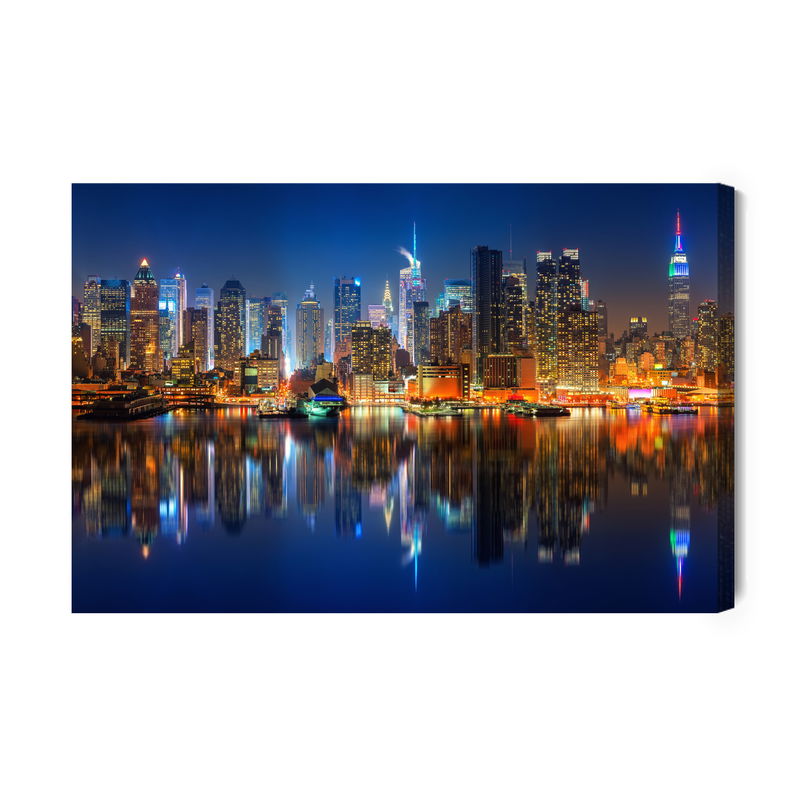 Ljuddämpande tavla - Manhattan by night