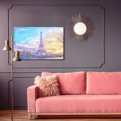 Ljuddämpande tavla - Eiffel tower at sunset