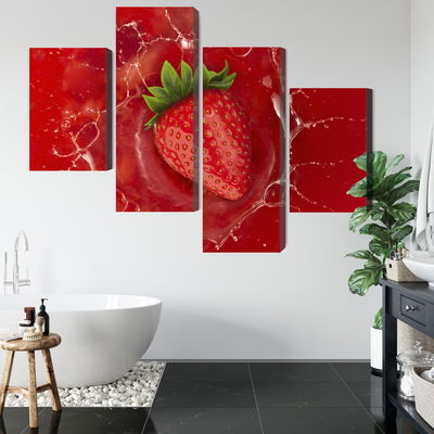 Ljuddämpande tavla - Juicy strawberry