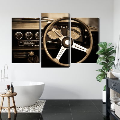 Ljuddämpande tavla - The dashboard of an antique