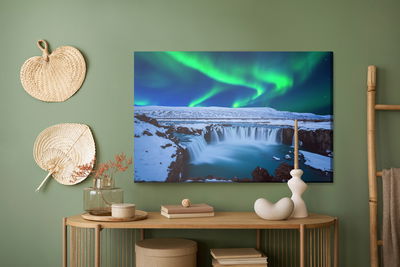 Ljuddämpande tavla - Northern lights above