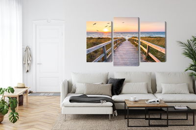 Ljuddämpande tavla - North sea pier 3d