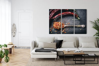 Ljuddämpande tavla - Dried chili peppers