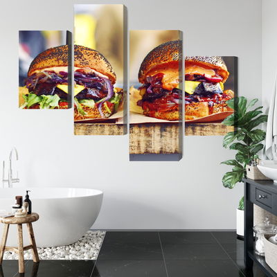 Ljuddämpande tavla - Vegan burgers