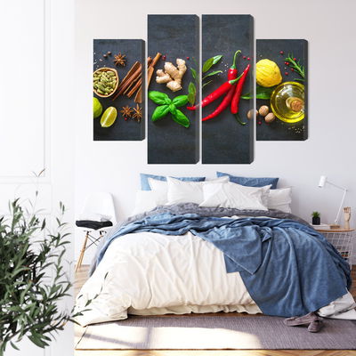 Ljuddämpande tavla - Fresh aromatic spices