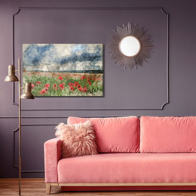 Ljuddämpande tavla - Watercolor landscape