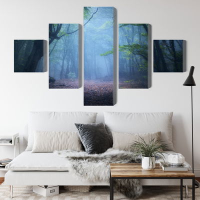 Ljuddämpande tavla - Hazy 3d forest landscape