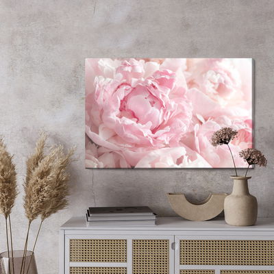 Ljuddämpande tavla - Peonies in light pink