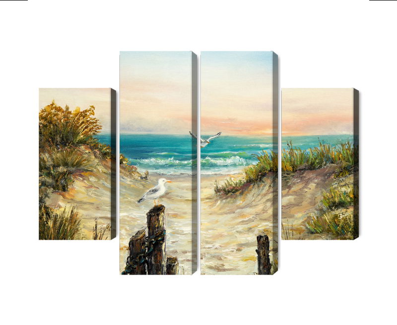 Ljuddämpande tavla - Painted sand dunes