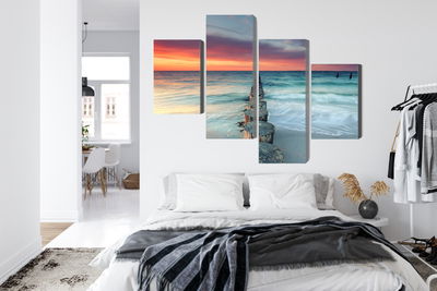 Ljuddämpande tavla - Beautiful sunset over