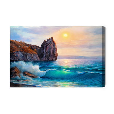 Ljuddämpande tavla - The sea in the morning