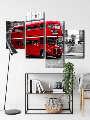 Ljuddämpande tavla - A double decker bus in London