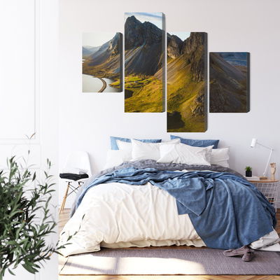 Ljuddämpande tavla - 3d aerial view of icelandic