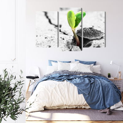 Ljuddämpande tavla - 3d plant sprouting