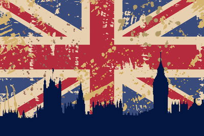 Ljuddämpande tavla - Flag of the united kingdom