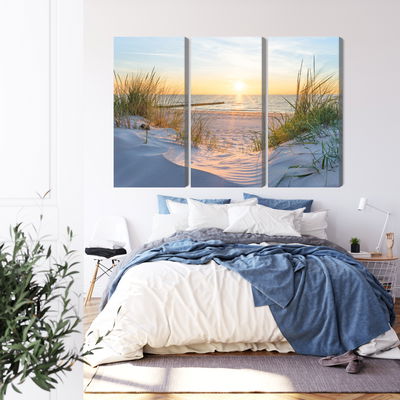 Ljuddämpande tavla - Sunset on the baltic sea 3d