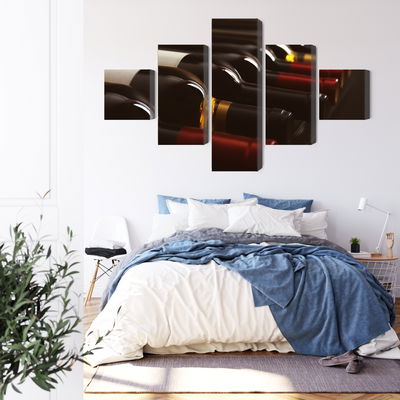 Ljuddämpande tavla - Delicious wine bottles