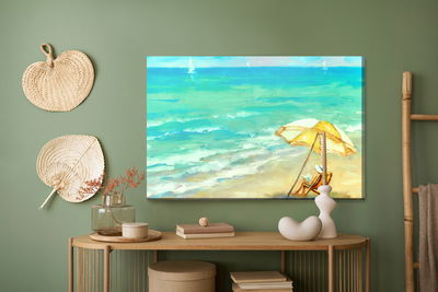 Ljuddämpande tavla - Sunny beach and sea