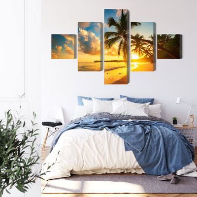 Ljuddämpande tavla - Tropical beach in punta