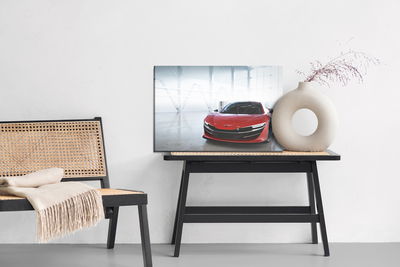 Ljuddämpande tavla - Red fast vehicle