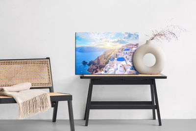 Ljuddämpande tavla - Sea and sunny greece