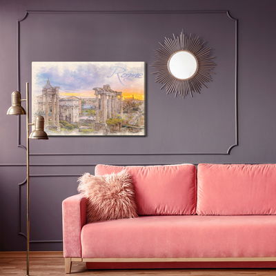 Ljuddämpande tavla - Rome as painted