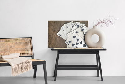 Ljuddämpande tavla - Cards with black symbols