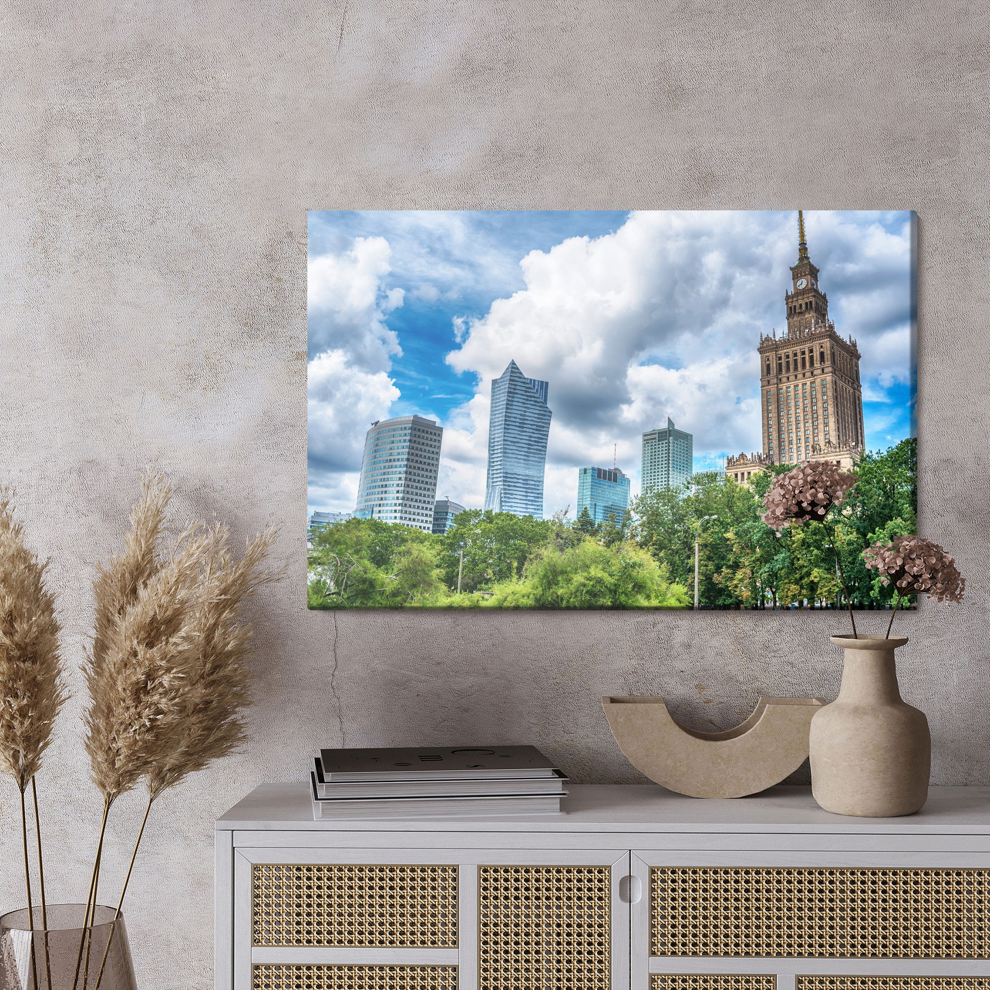 Ljuddämpande tavla - Skyscrapers in Warsaw