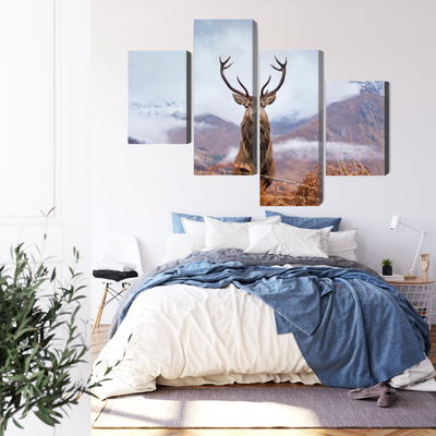 Ljuddämpande tavla - A deer on a background