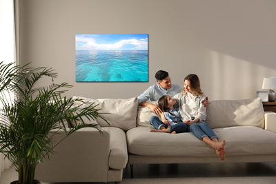 Ljuddämpande tavla - Paradise sea and sky