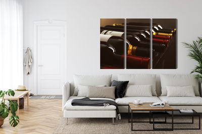 Ljuddämpande tavla - Delicious wine bottles