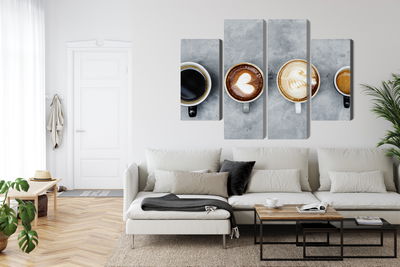 Ljuddämpande tavla - Cups with coffee
