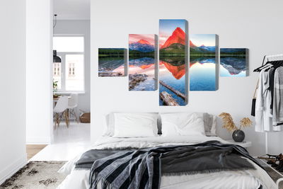 Ljuddämpande tavla - Swiftcurrent lake in the Usa